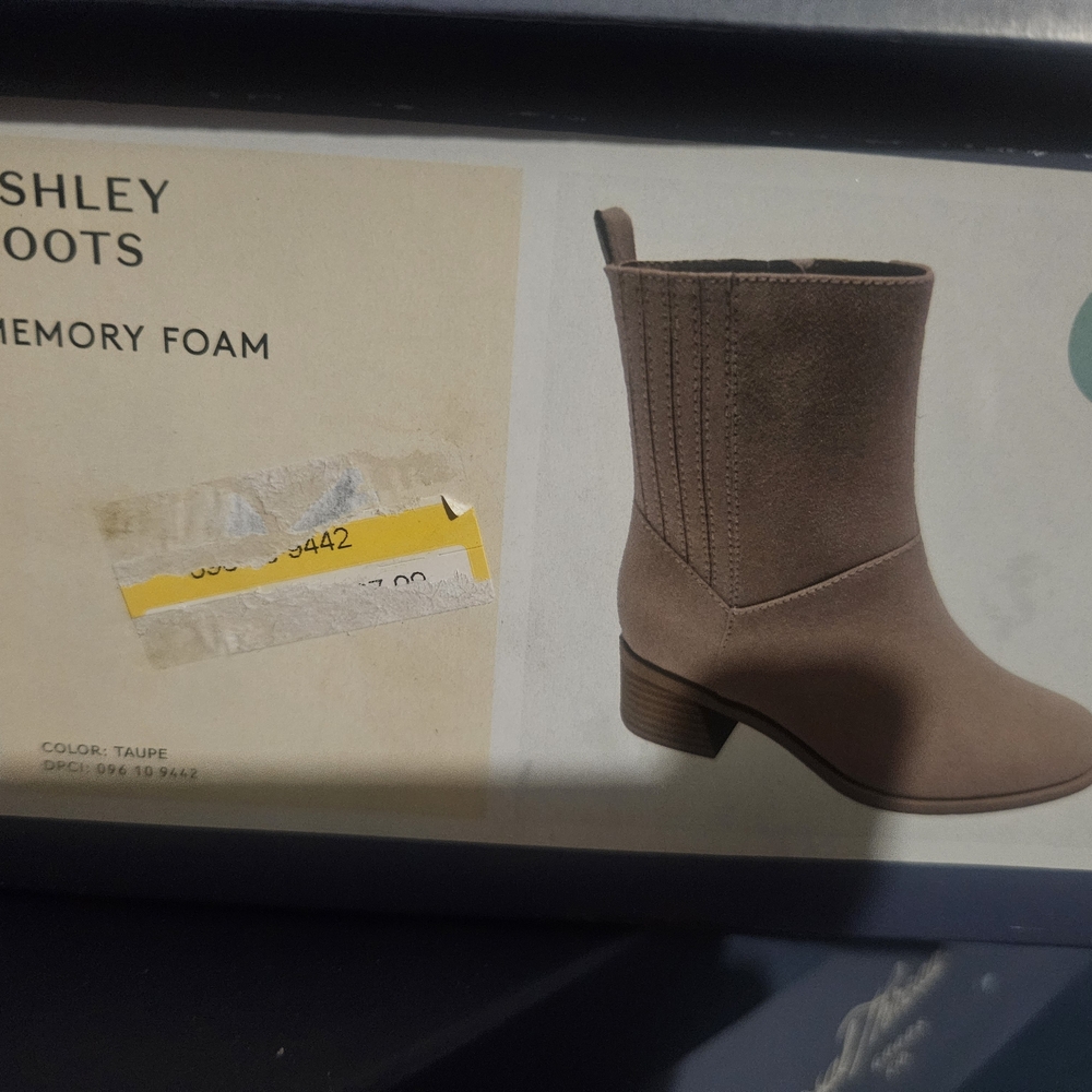 Universal Thread Women's Taupe Boots with Memory Foam